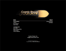 Tablet Screenshot of cosmicshovel.com